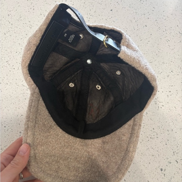 Janessa Leone Paige ballcap in a beige/oatmeal wool blend main image 8